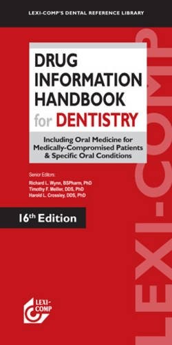 Drug Information Handbook for Dentistry 2010-2011, 16th edition – paperback …