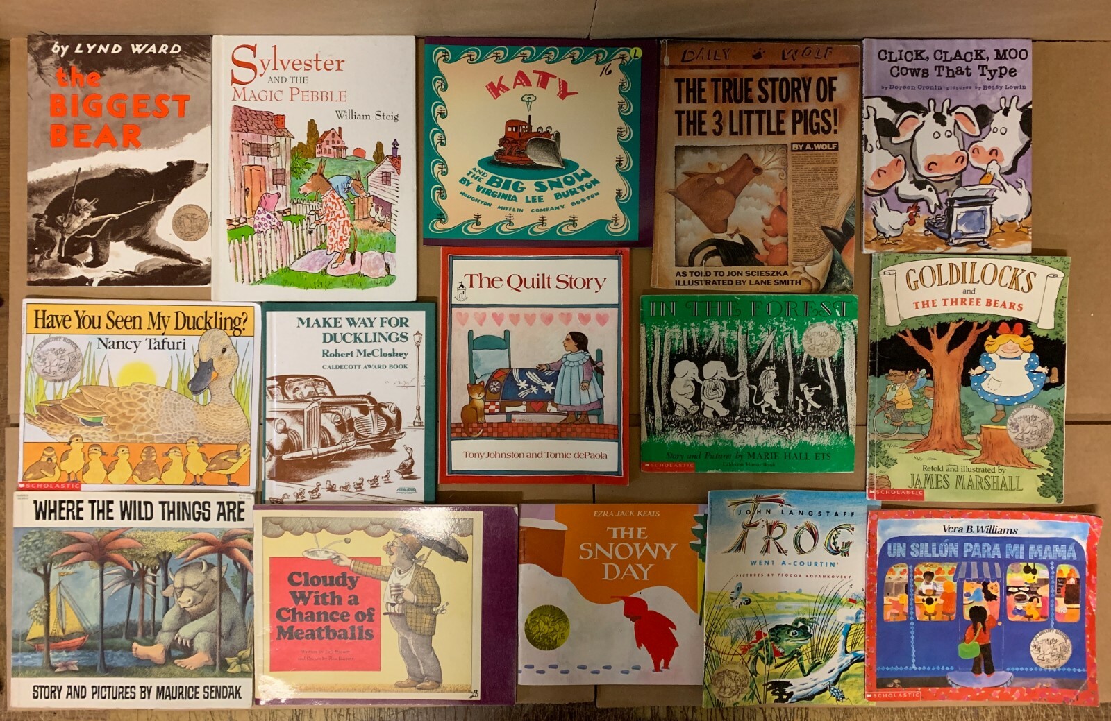 Lot of 15 Caldecott Honor Award Winning Chapter Children Kid Books AR*RANDOM MIX