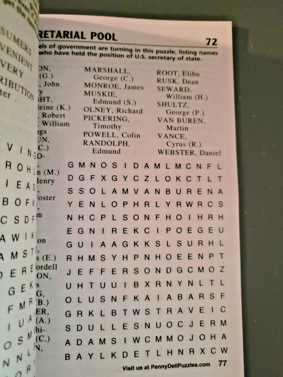 Lot of 3 Penny Press Family Fun & Easy Word Seek Puzzles – Hours Of Solving Fun!