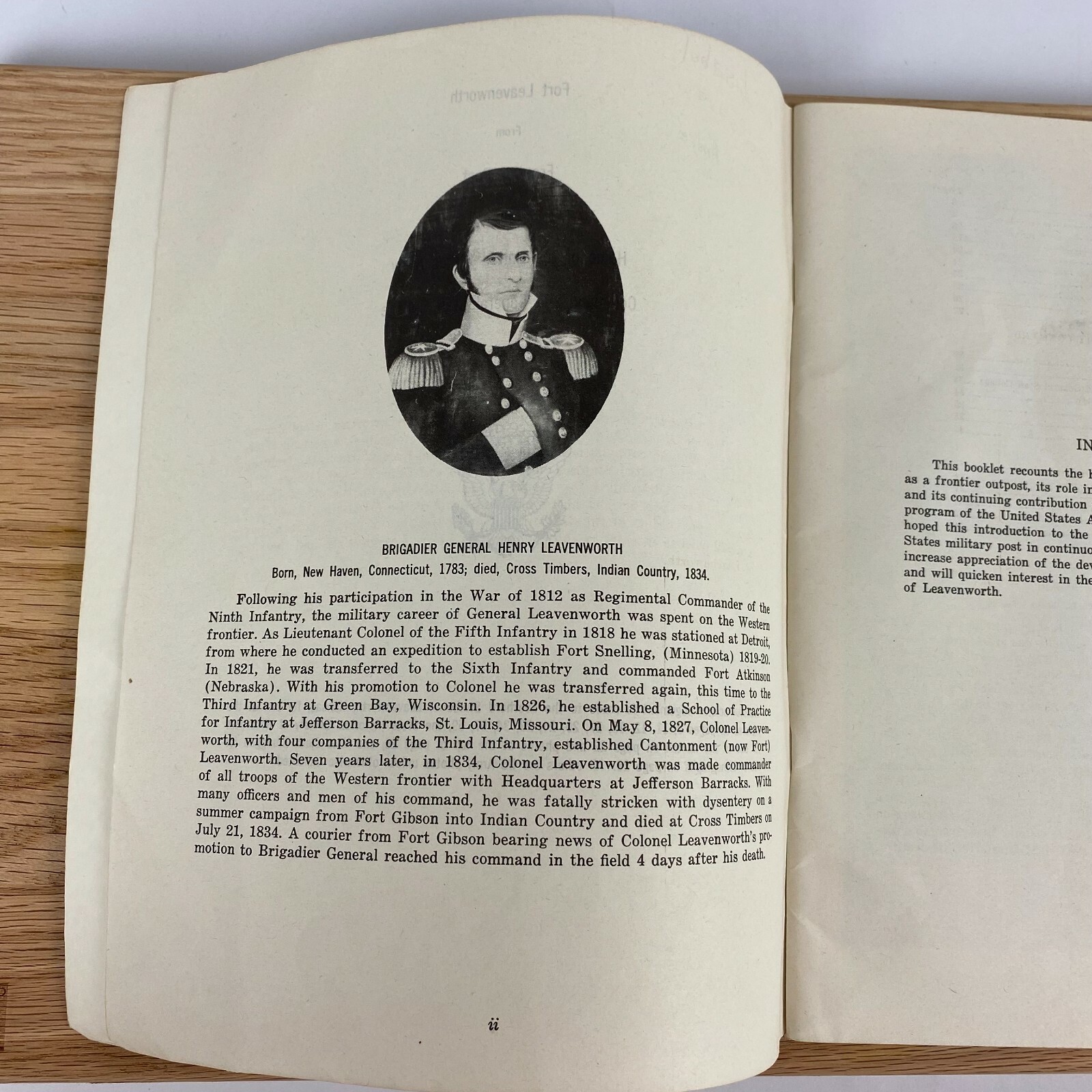 1959 Fort Leavenworth Booklet US Army Command Historic General Staff College VTG