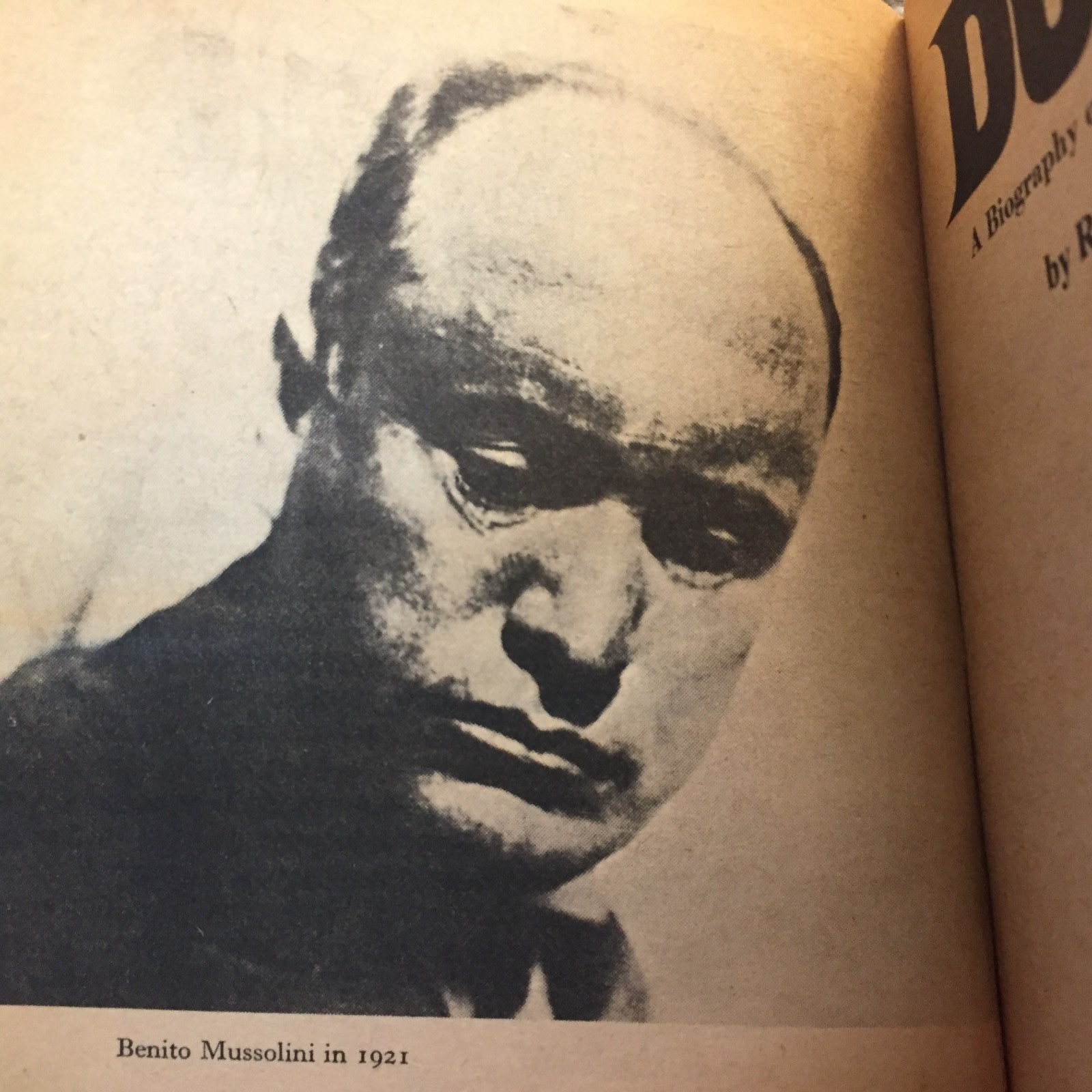 Duce! Military Biography Paperback Book by Richard Collier Popular Library 1971