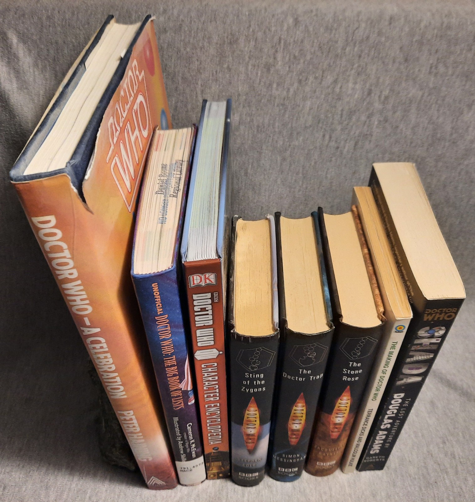 Doctor Who 8 Book Lot Douglas Adams Matt Smith David Tennant
