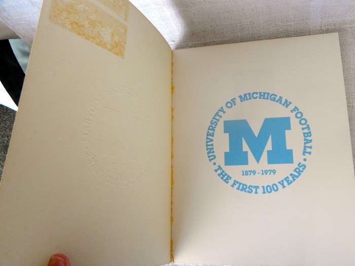 1879-1979 MICHIGAN FOOTBALL The First 100 Years 127 Pages