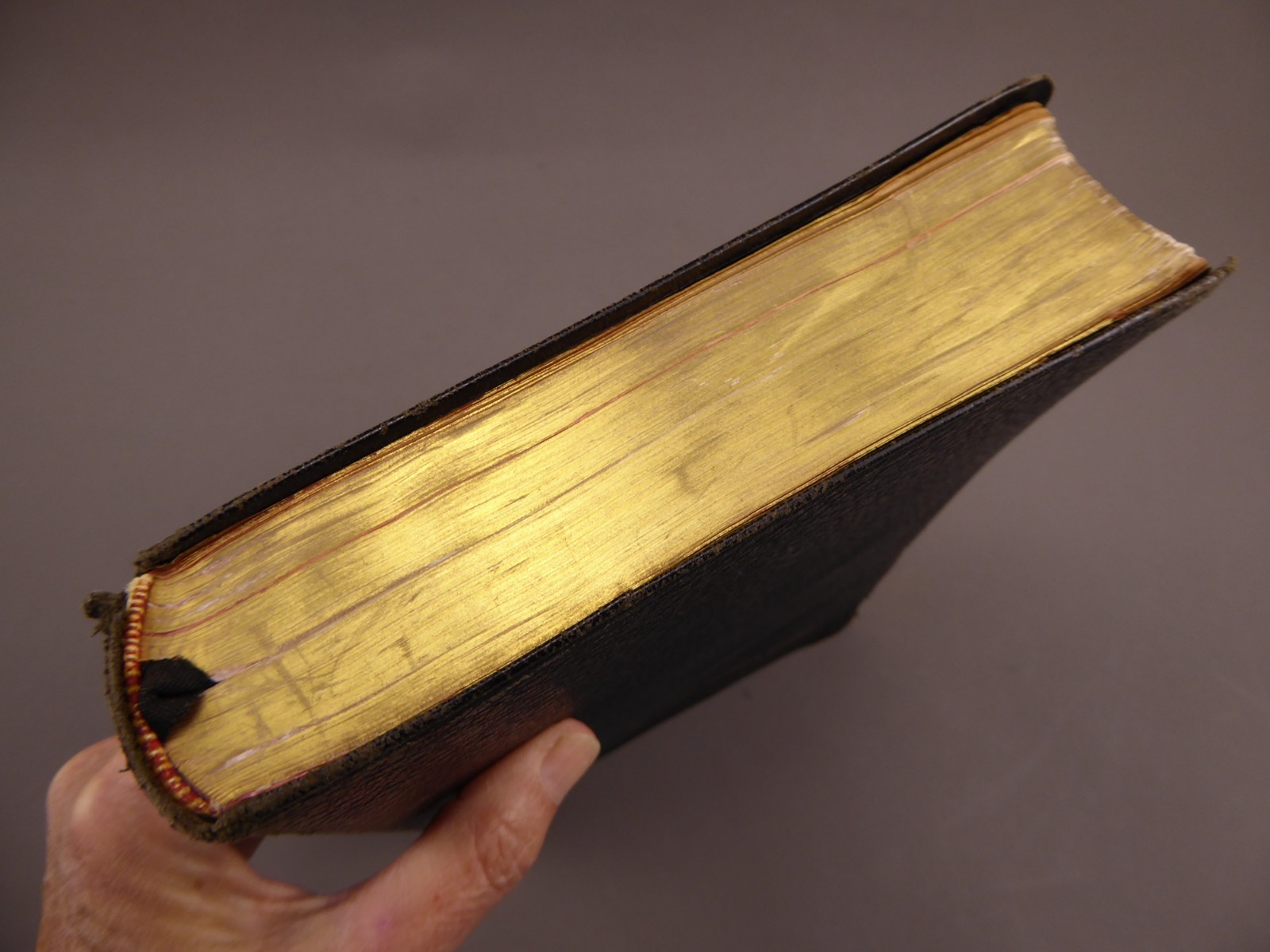 Vintage Holy Bible Black Morocco Leather Cambridge England KJV