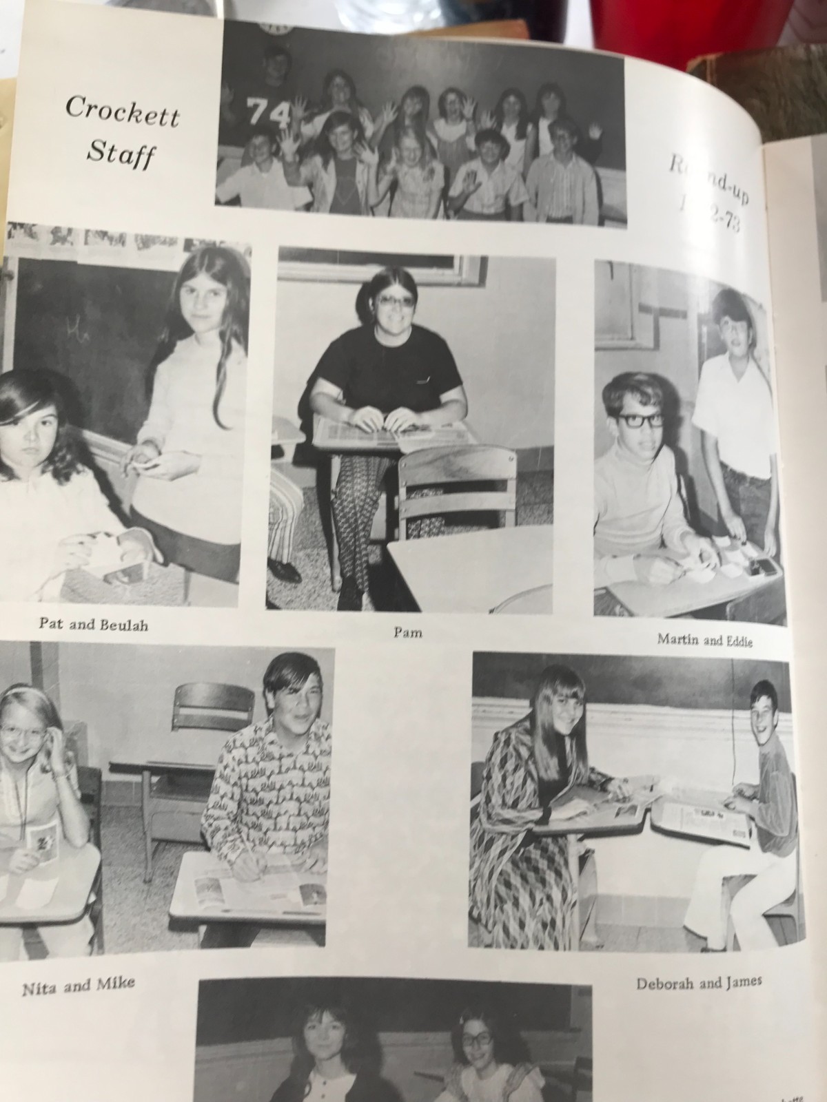 1973 The Round-Up Crockett Junior High School Yearbook, Odessa, Texas