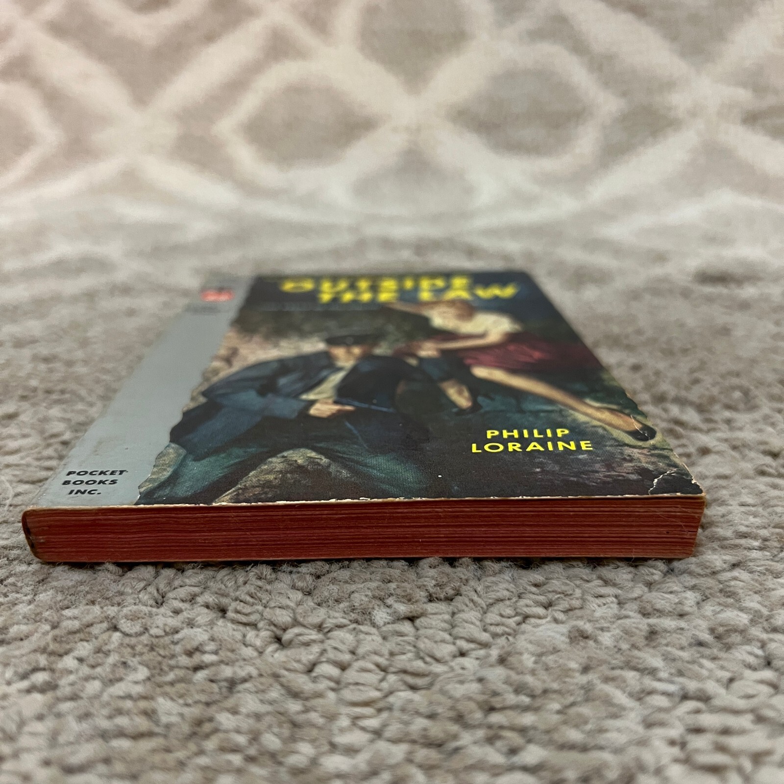Outside the Law Mystery Paperback book by Philip Loraine from Pocket Book 1962