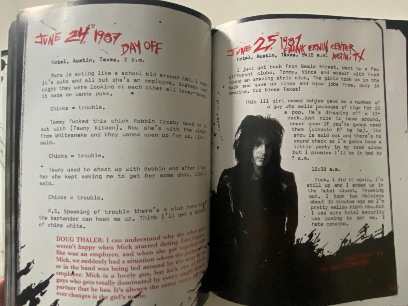SIGNED Nikki Sixx : The Heroin Diaries 2007 1st Ed / 1st Print HCDJ ~ ACCEPTABLE