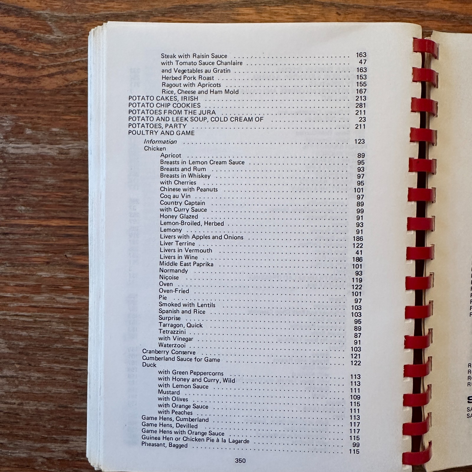 Le Cookbook American Hospital of Paris 1982 Spiral-Bound Paperback GOOD