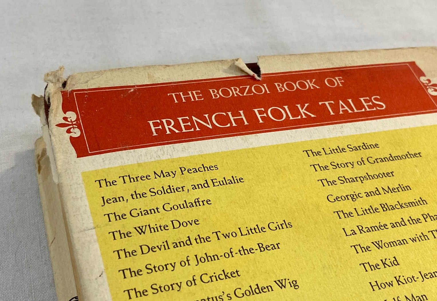 The Borzoi Book Of French Folk Tales Paul Delarue 1ST EDITION HCDJ 1956