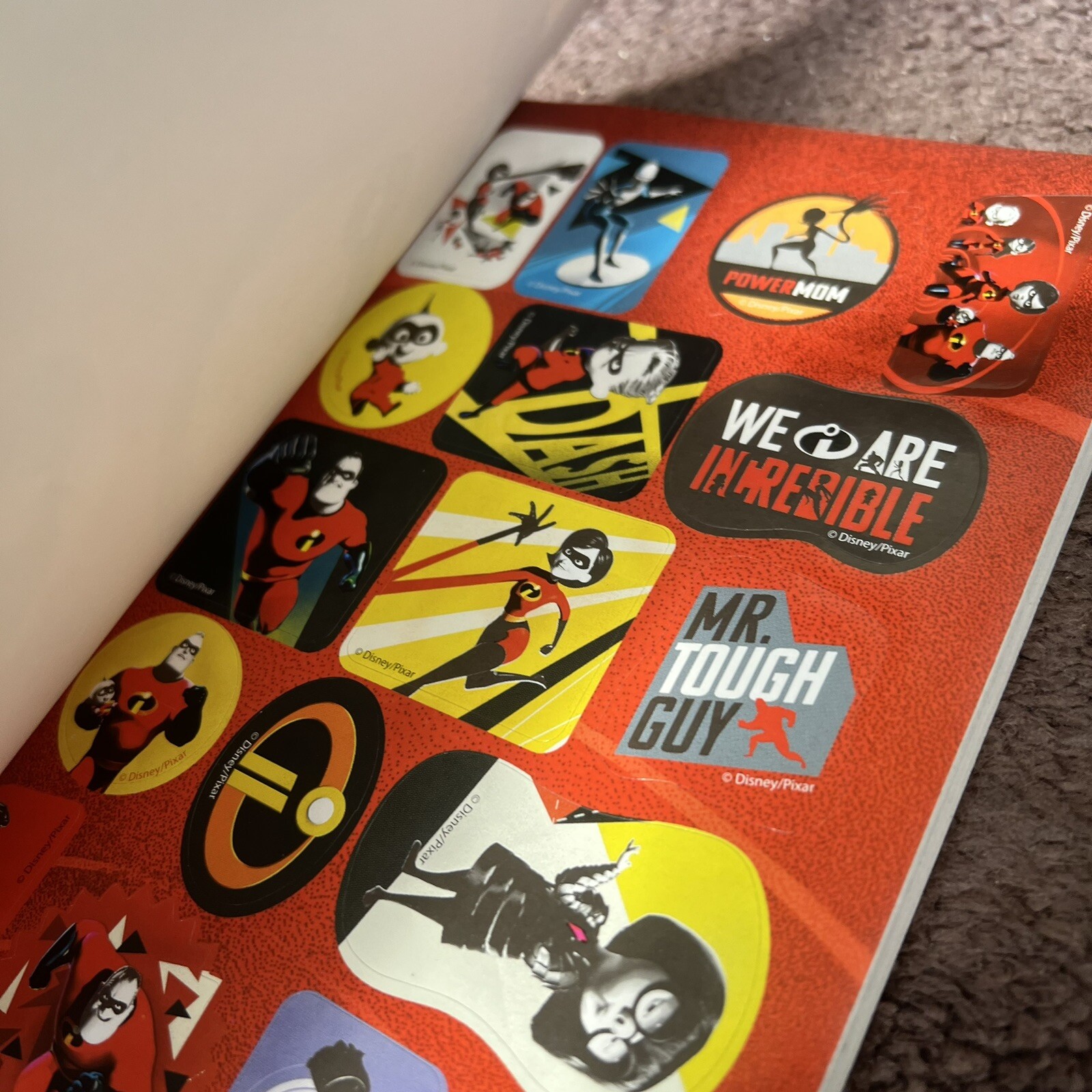 Incredibles 2 Superhero Activity Book Includes Stickers Pixar Disney Unused
