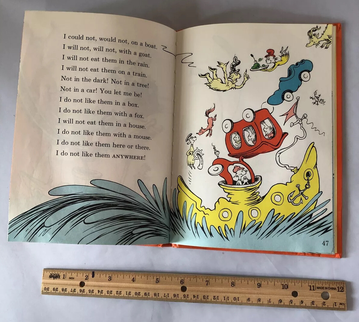 Vintage Beginner Books; Green Eggs and Ham by Seuss 1960, Hardcover