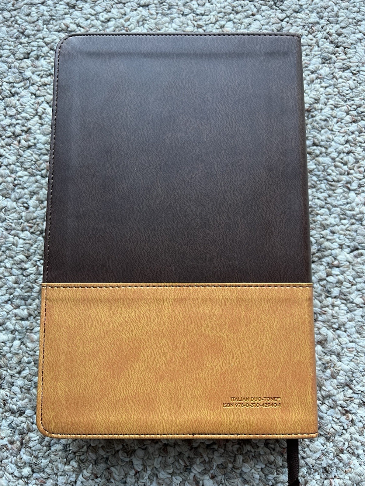 ⭐️Zondervan NIV Large Print Bible-Holy Bible-Leathersoft-Italian Duotone-2011⭐️