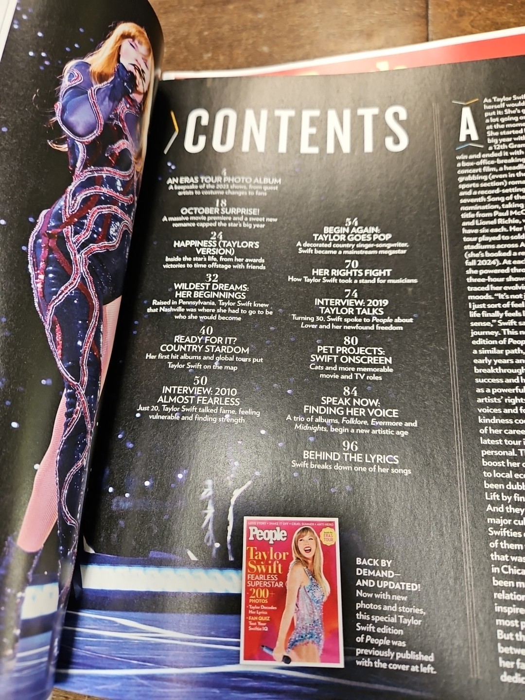 TAYLOR SWIFT BEYOND THE ERAS TOUR SPECIAL EDITION PEOPLE MAGAZINE 200 PHOTOS