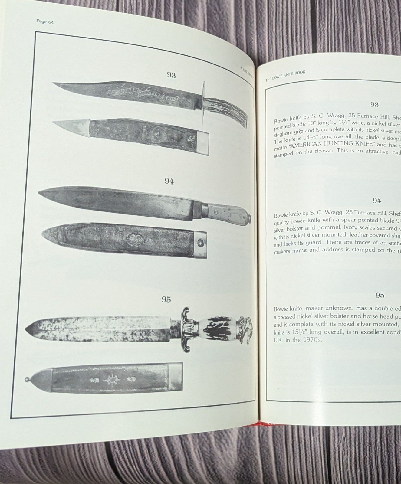 A Sure Defence the Bowie Knife Book – Kenneth J. Burton – 1988 – Knives History