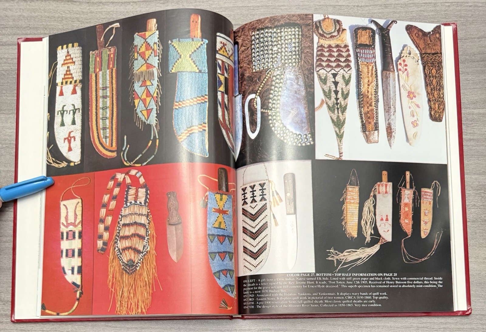 SIGNED Rare Early Knives & Beaded Sheaths of the American Frontier John Baldwin