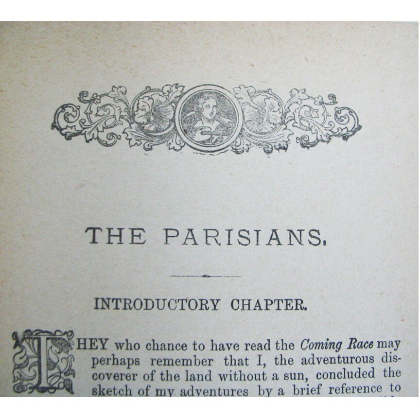 The Parisians 1884 Edward Bulwer Lord Lytton Hardcover Belford Clarke Publishers
