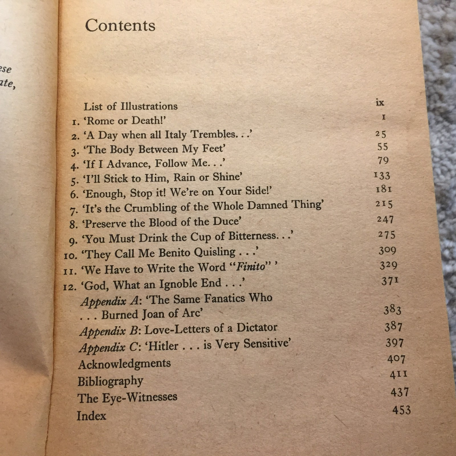 Duce! Military Biography Paperback Book by Richard Collier Popular Library 1971