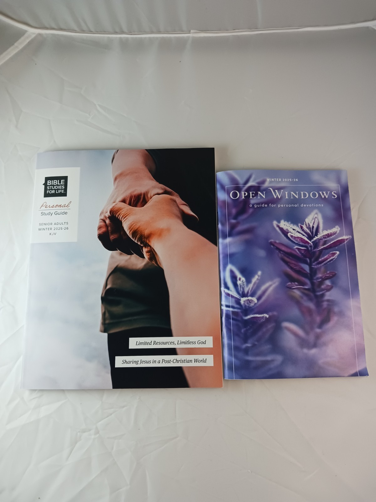 Open Windows Devotions Winter 25-26 & Bible Studies For Life Study Guide 2 Books