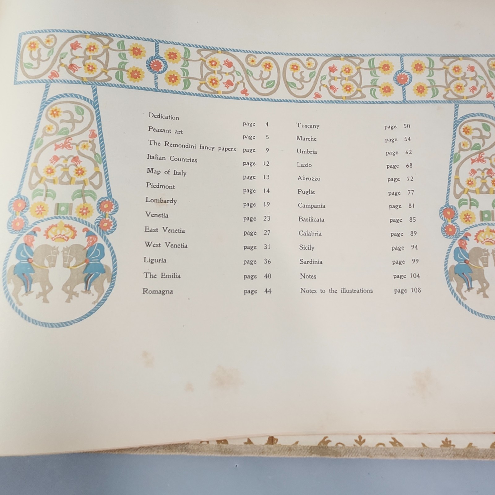 Peasant Art In Italy Eleonora Gallo 1928 Book 74 of 250 No Woodcut Plates Pages