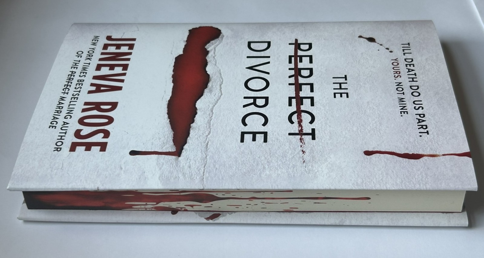 SIGNED The Perfect Divorce by Jeneva Rose FIRST EDITION New w Bloody Page Edges