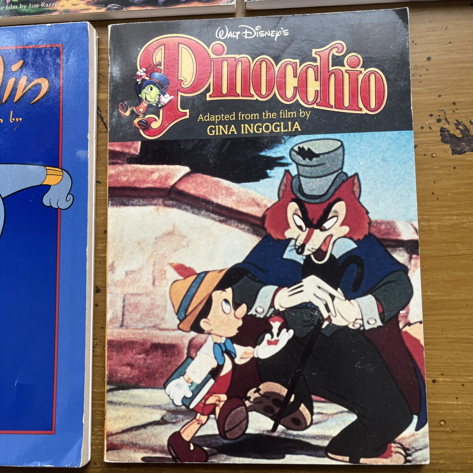 Disney Vintage Book Lot 7 Disney Press Books Aladdin by A.L. Singer 92 Lion King