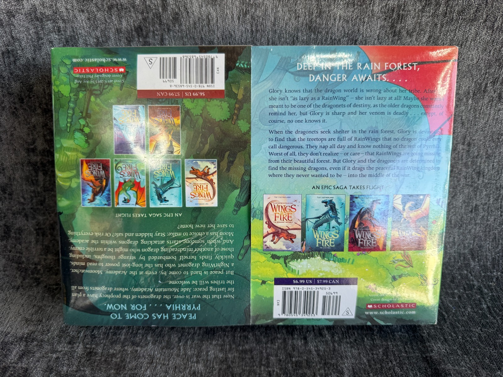 Wings of Fire Book Set #1-#6 Pack Brand New Sealed Tui T Sutherland Scholastic