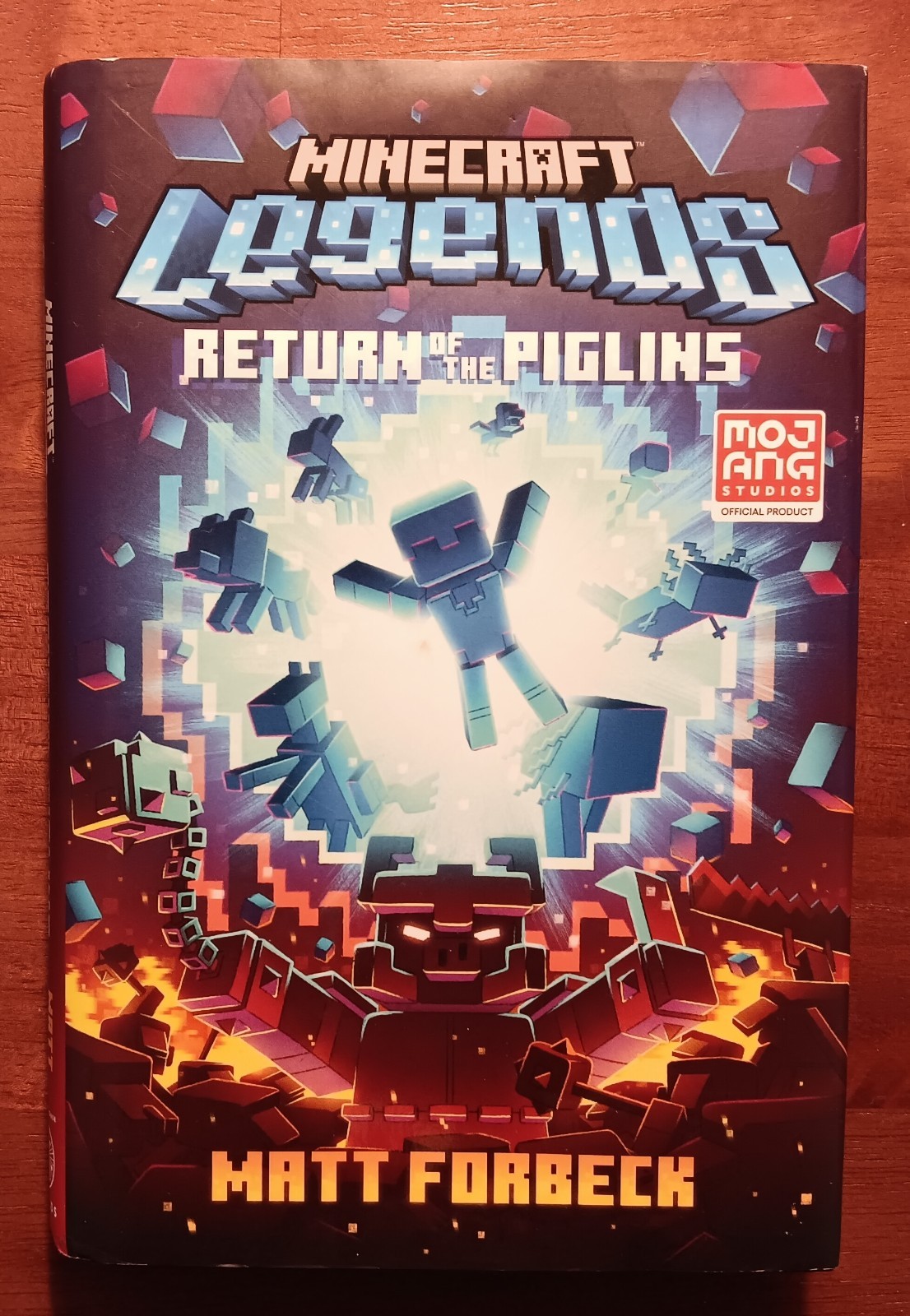 Lot of 2 Minecraft Novels: The Crash and Minecraft Legends Return of the Piglins