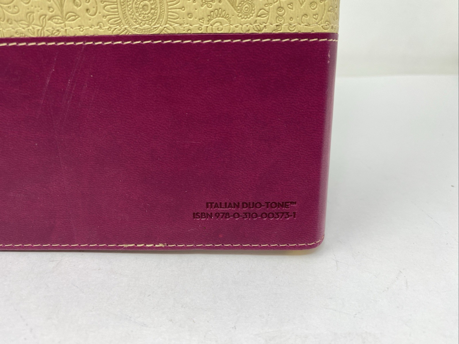 KJV Beautiful Word Bible Italian Duo-tone Tan Pink (Journaling Note Wide Margin)
