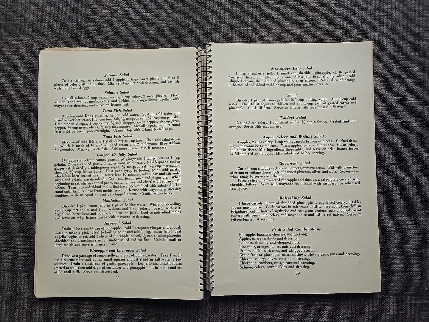 THE FIRESIDE 1001 RECIPES Cookbook Calif. Fed. Saving & Loan Assoc. L.A. 1940s?
