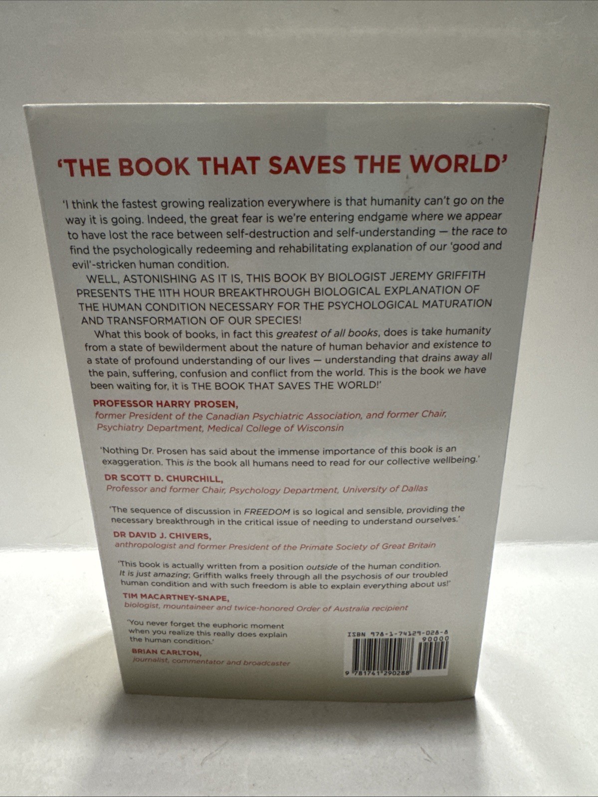FREEDOM: The End of the Human Condition VERY GOOD