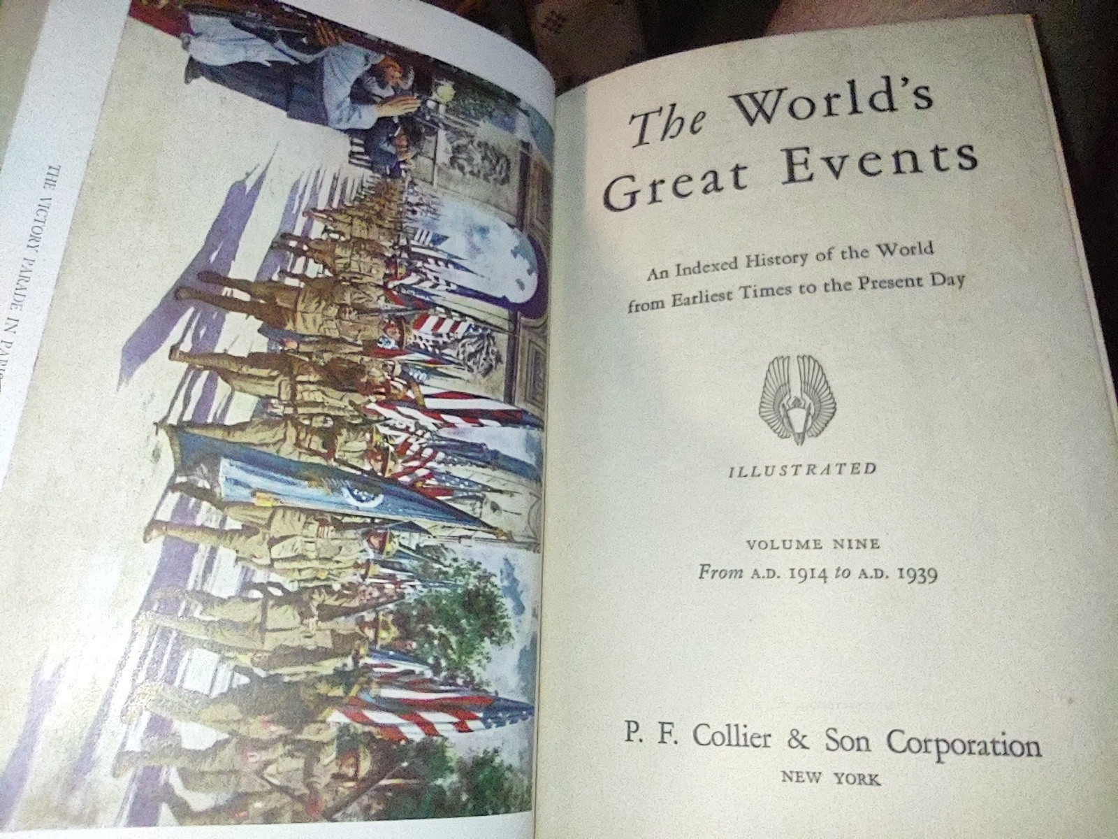 Complete Set Collier, The World’s Great Events, 10 Volumes HC VGC, 1945