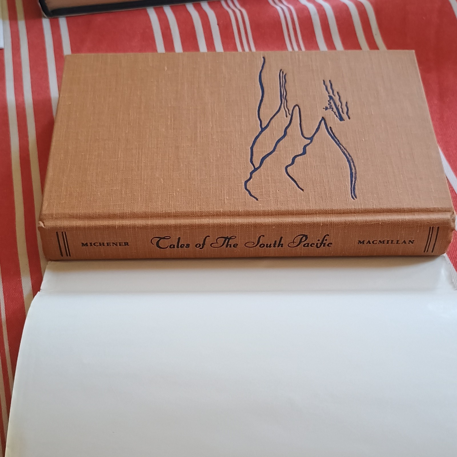 James A. Michener Tales of the South Pacific HCDJ Macmillan 1947 1st BCE