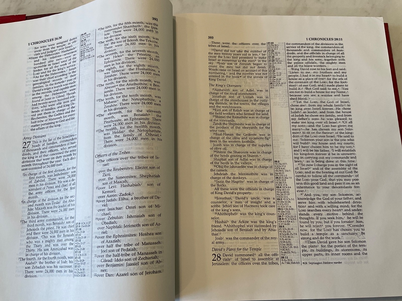 NIV Wide Margin Reference Bible Cambridge Hardcover Text 1984