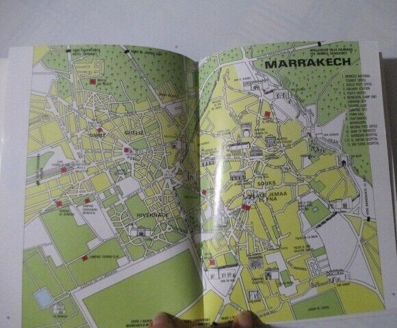 Marrakech Morocco Paperback Book 40 Photos 1986 36 Pages 5.5 X 7.5 inches