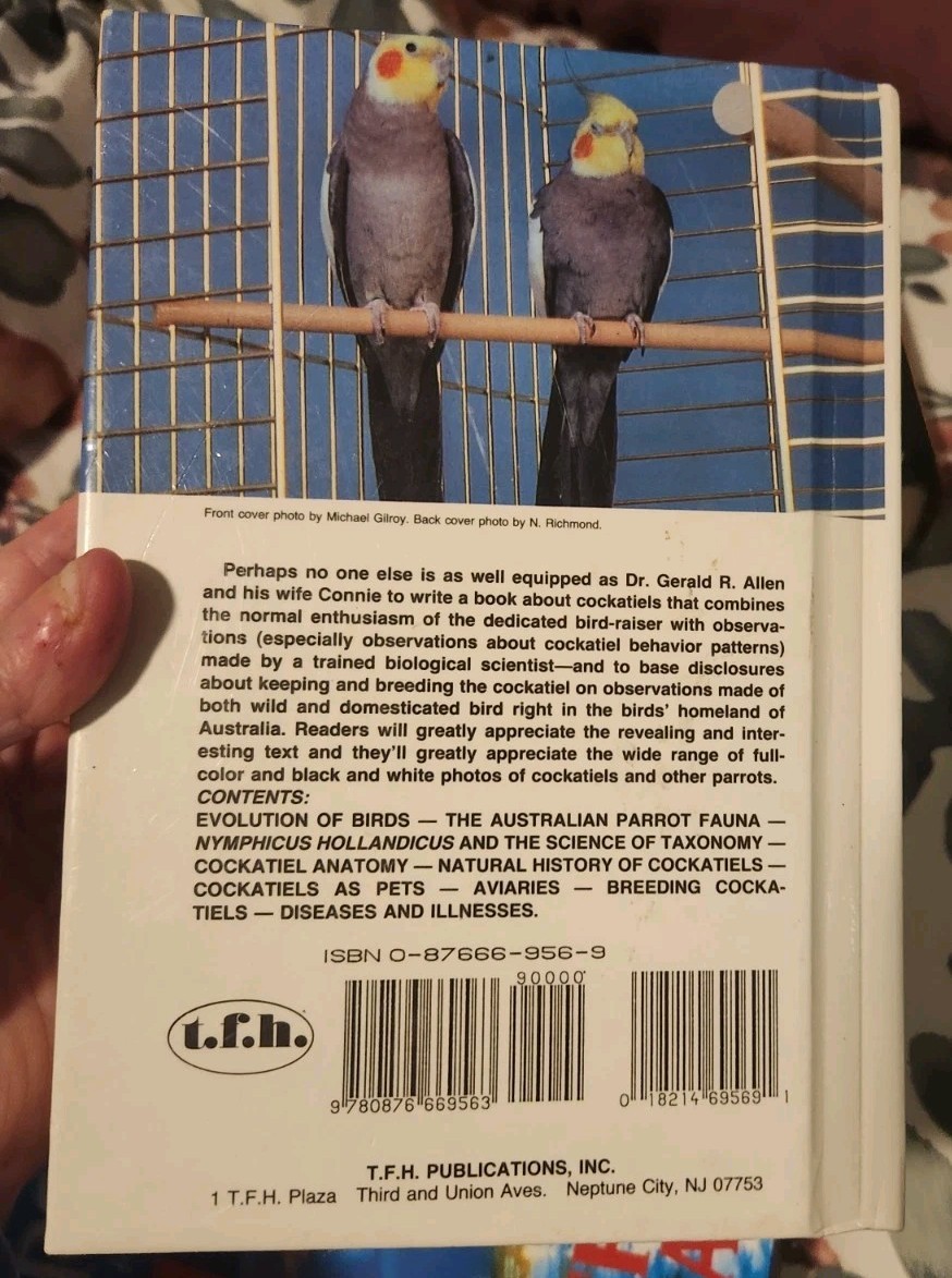 Cockatiel Handbook by Gerald R. Allen (1981, Hardcover)