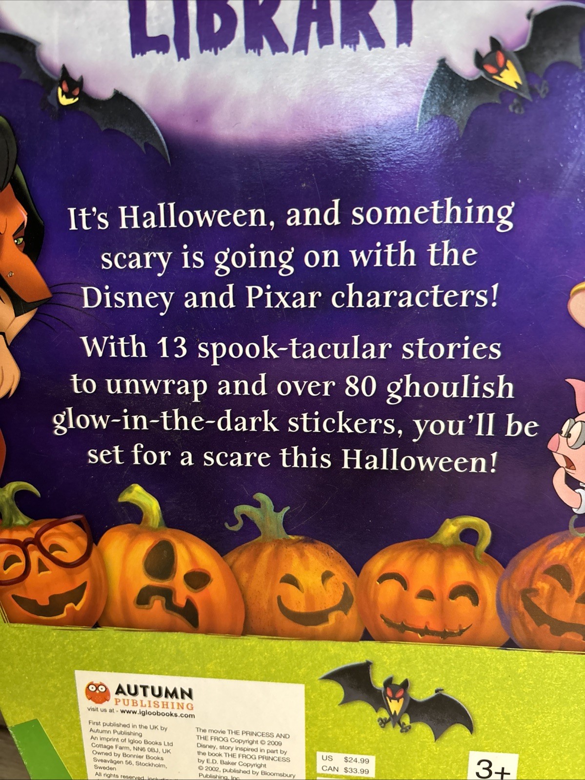 Disney Halloween Countdown Library 13 Spooky Books 80 Stickers Better Than Candy