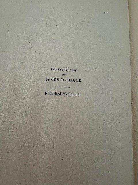Clarence King Memoirs, The Helmet of Mambrino, Clarence King, 1904