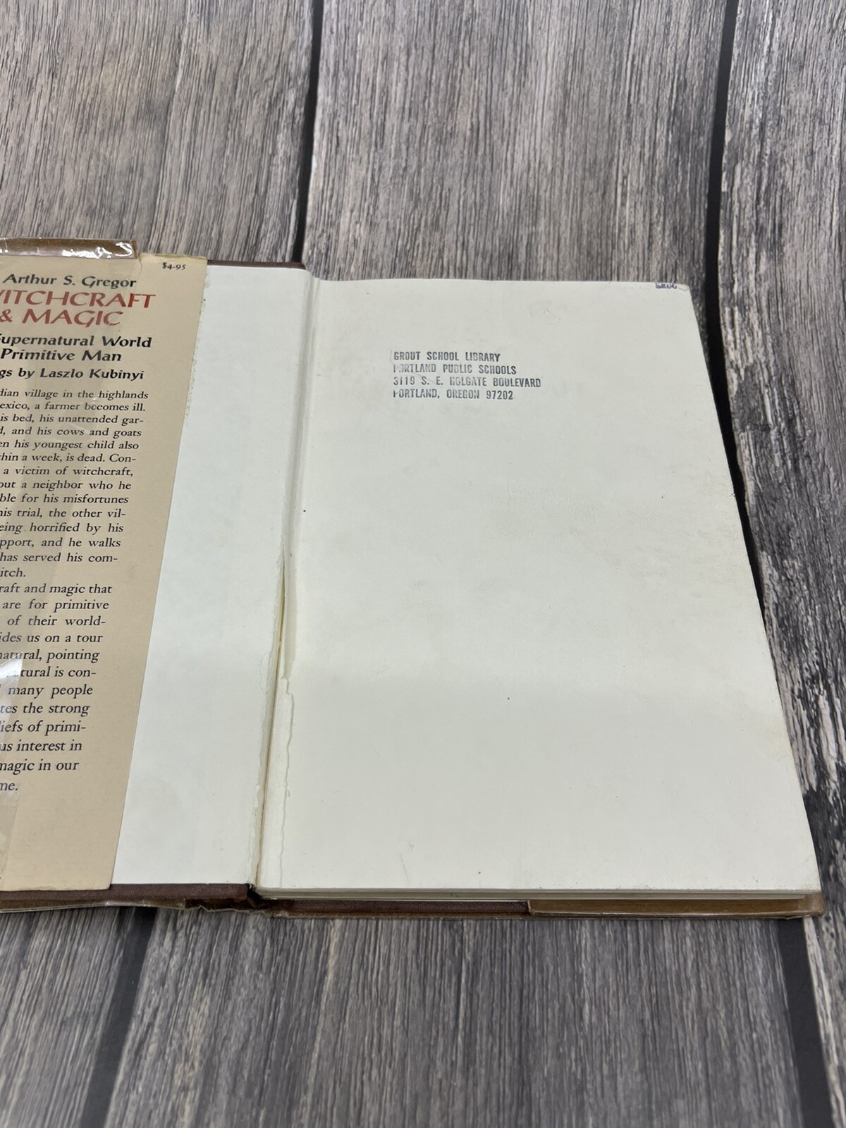 RARE! Witchcraft & Magic, Arthur S. Gregor Book 1972 HC Ex-Library