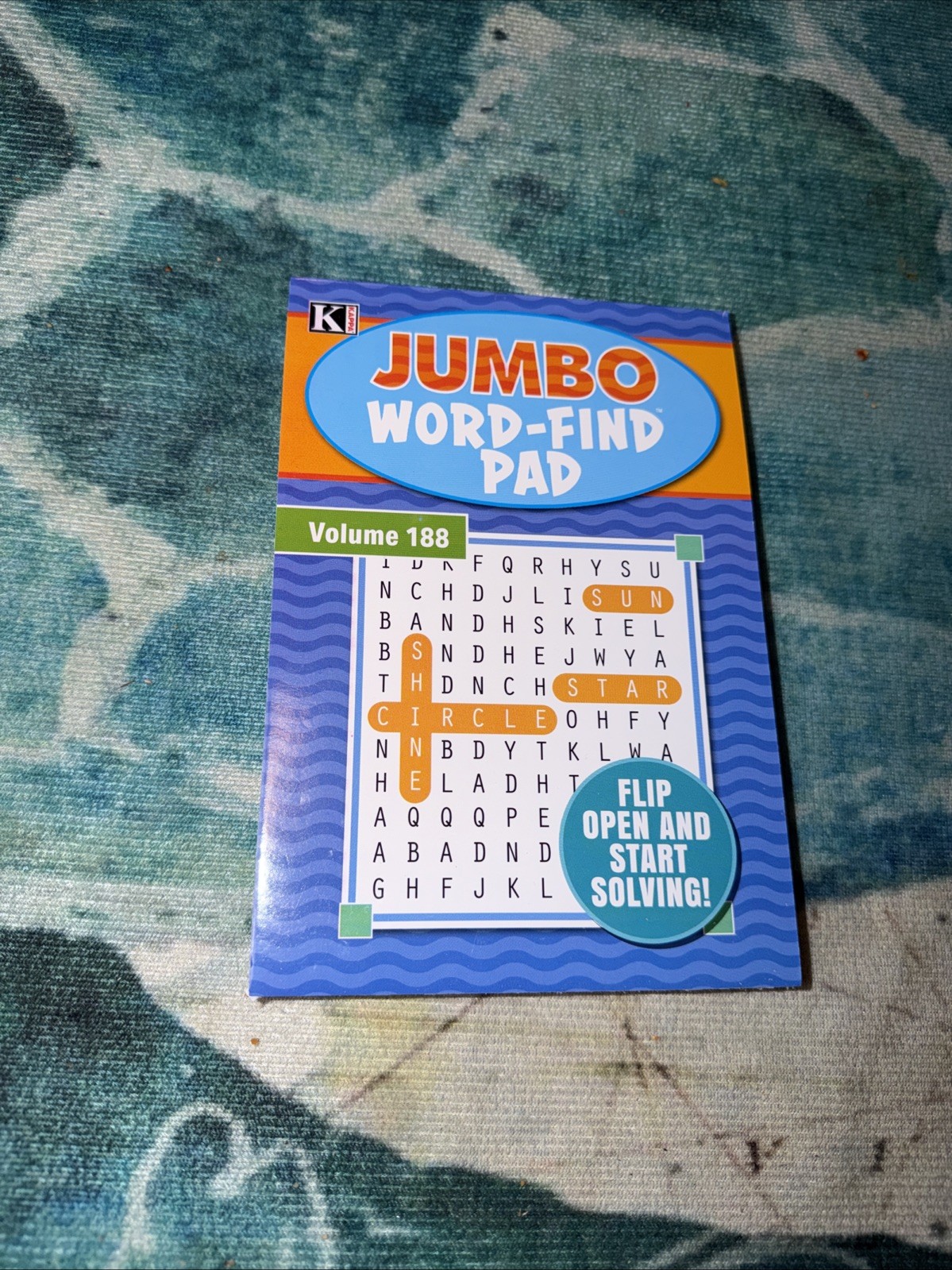 Kappa Jumbo Word Finds 73 Word Puzzles In Books Flip Open Volume # 188 New