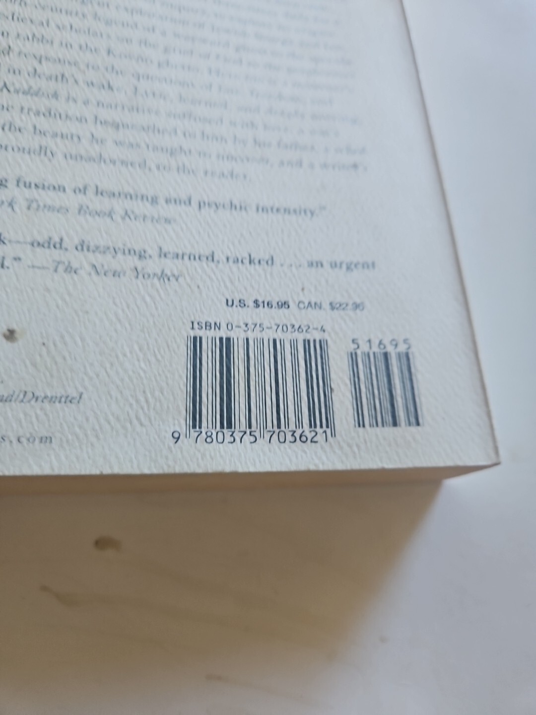 Kaddish Paperback Leon Wieseltier VG Condition