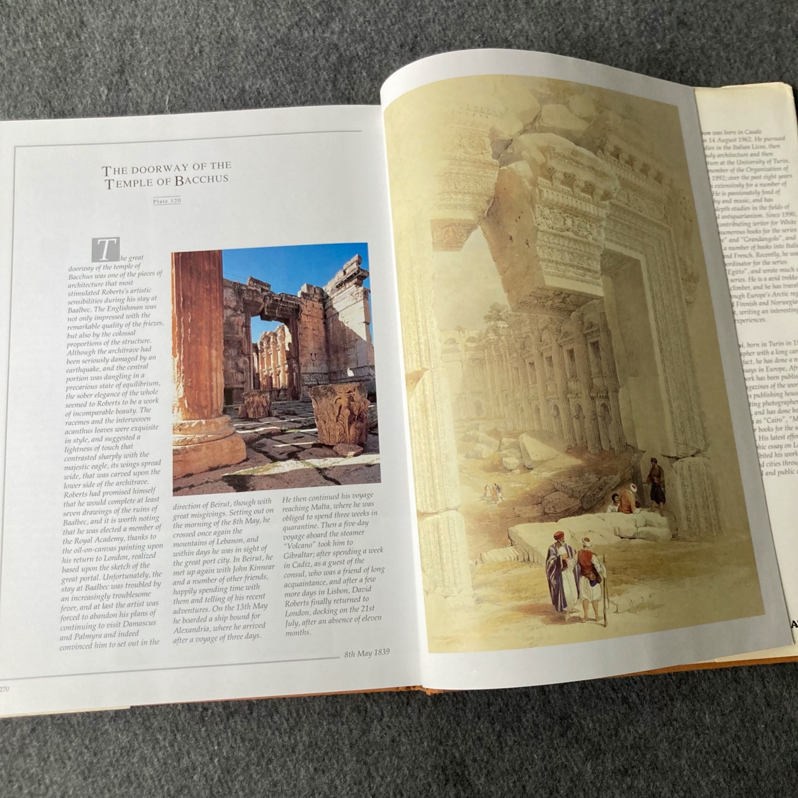 The Holy Land Yesterday and Today by David Roberts Lithographs & Prints 1994 HC