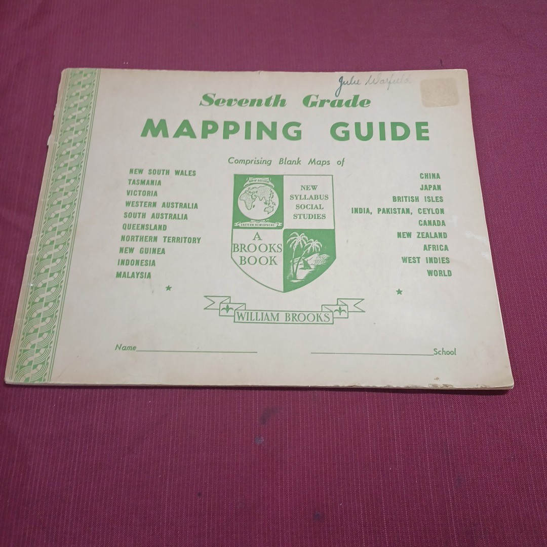 Seventh Grade Mapping Guide! Book by William Brooks!