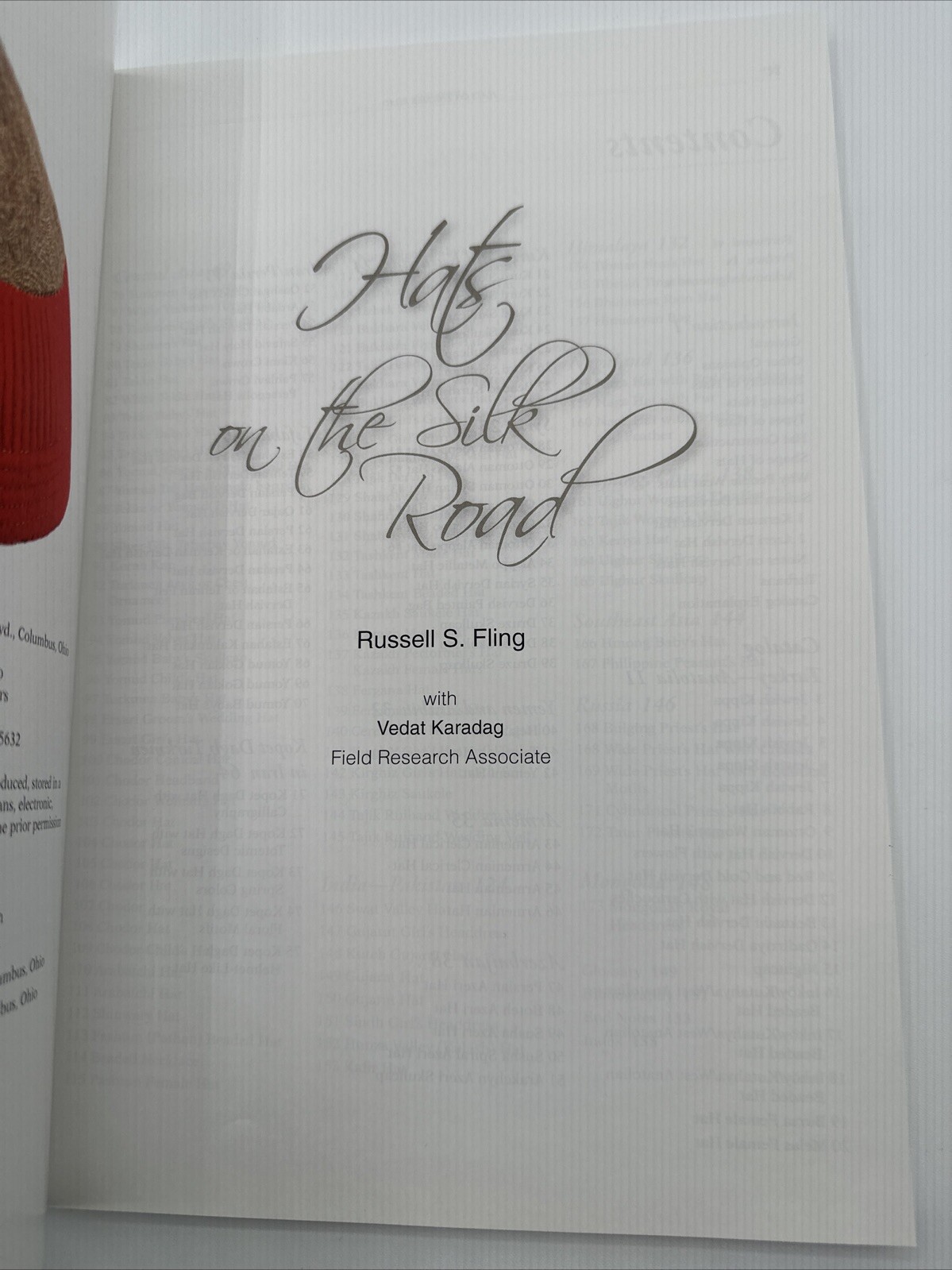 Hats On The Silk Road Russel S Fling Paperback 2015 Rare 158 Total Pages