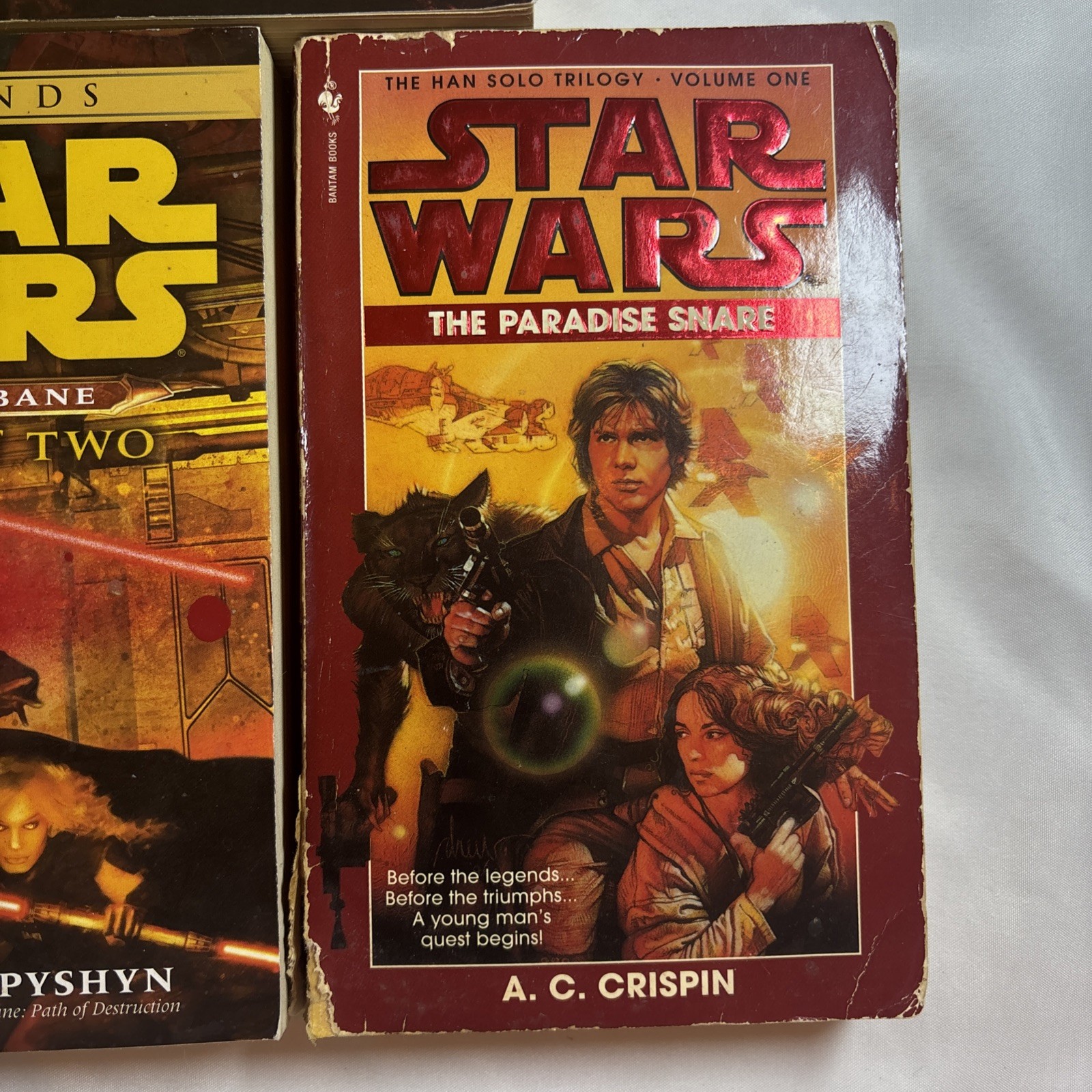 Star Wars Misc PB Book Lot Set Of 7 – Kenobi Darth Bane Force Unleashed etc..