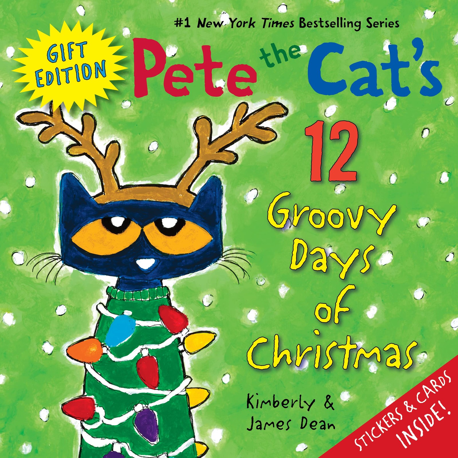 Pete the Cat’s 12 Groovy Days of Christmas Gift Edition: Includes Stickers a…