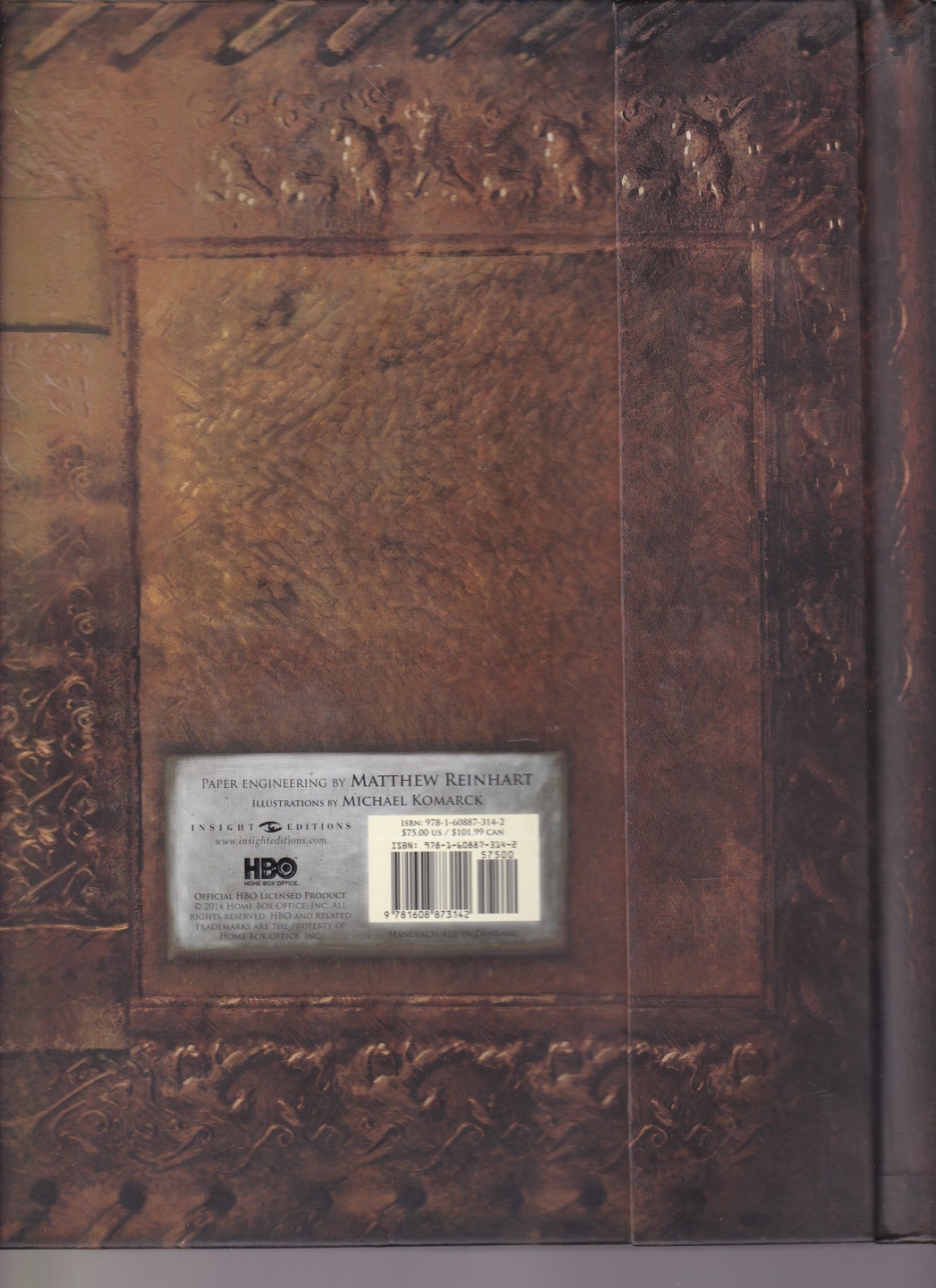 GAME OF THRONES: A POP-UP GUIDE TO WESTEROS by Matthew Reinhart (2014 HC){T13}