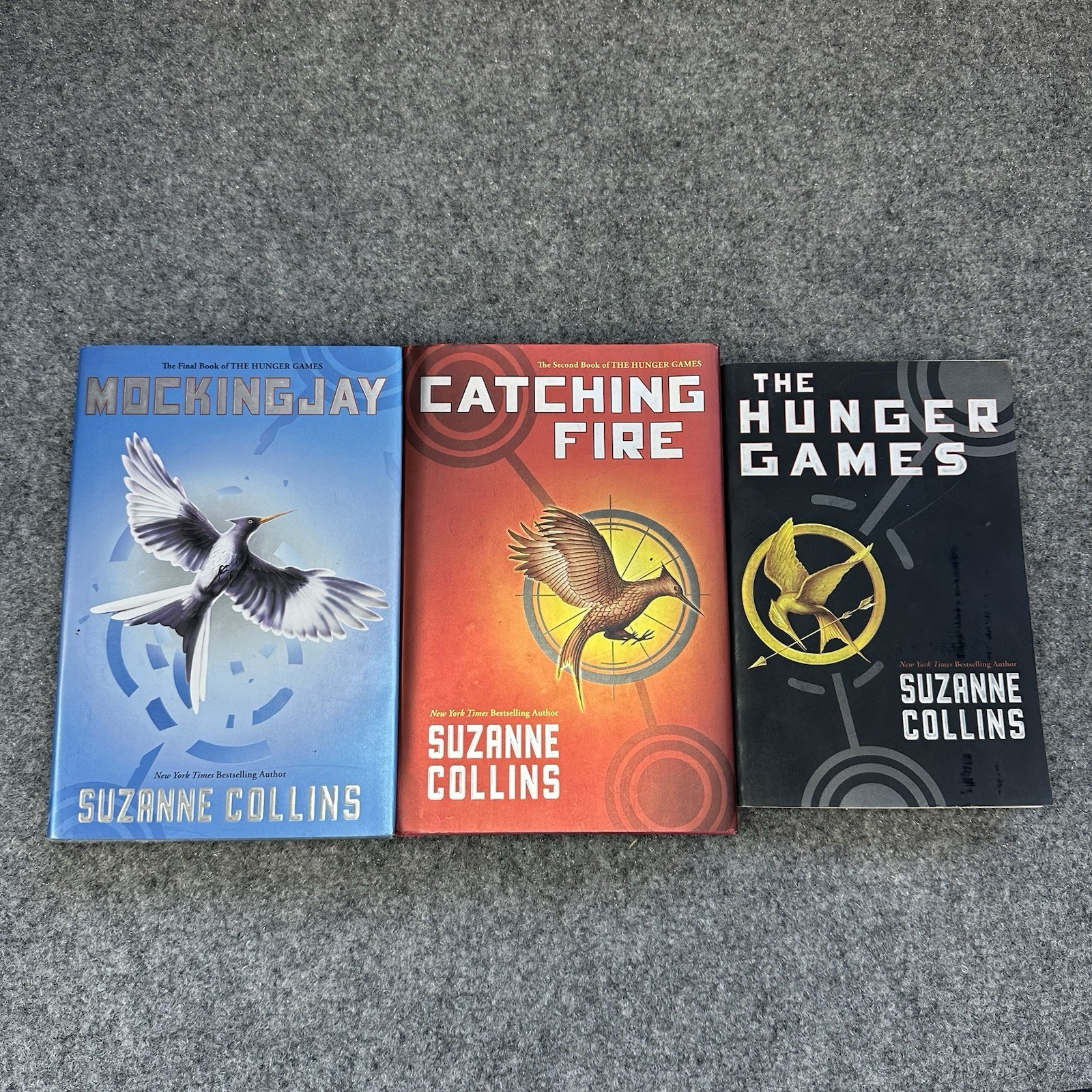 The Hunger Games Trilogy Set Mixed Book Lot Complete Set 1st Print Scholastic Ed