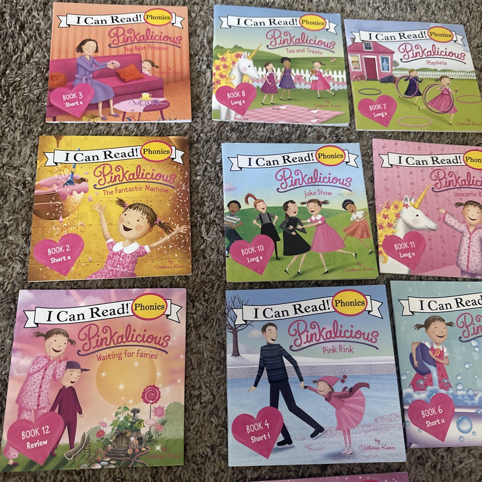 Pinkalicious I Can Read Phonics Box: Books Lot of 10 Mini Books Like New