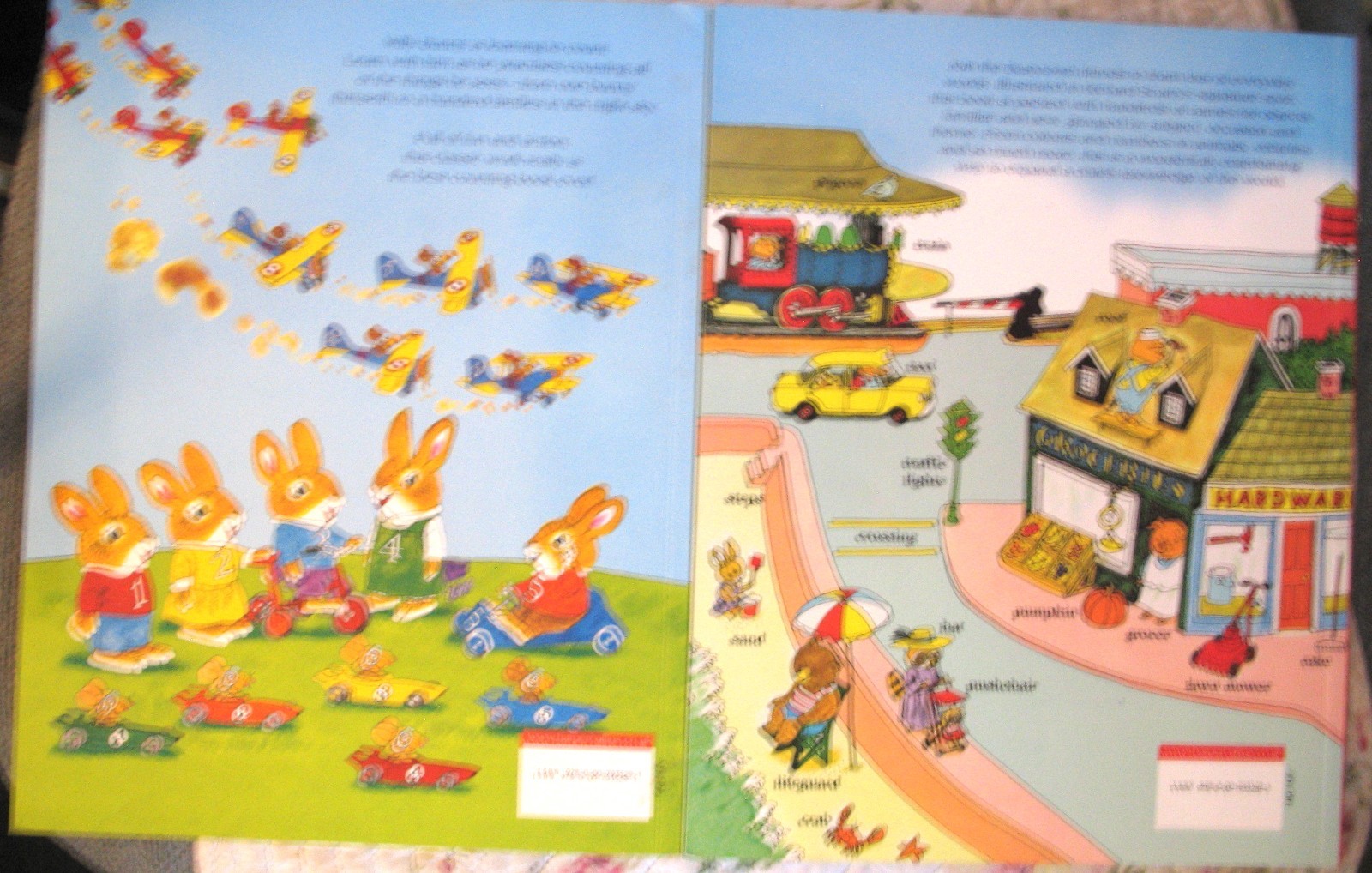 * 2 Richard Scarry’s BEST WORD & COUNTING BOOKS kids learning material paperback