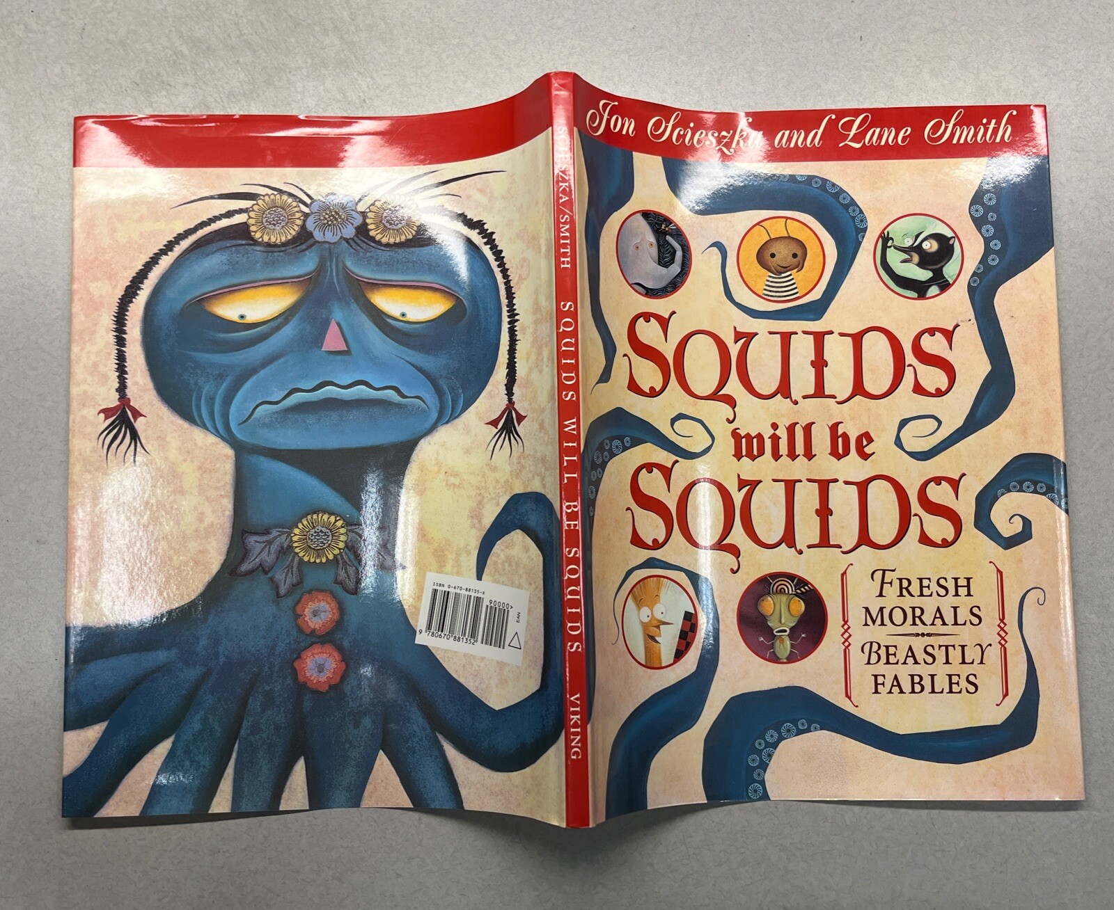 Squids will be Squids by Jon Scieszka and Lane Smith signed 2x/1st